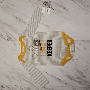 Harry Potter Wizarding World Infant bodysuit, IVORY/HTR GRY/WILD GINGER, 3-6M.